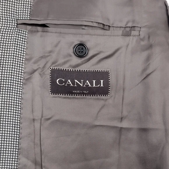 Canali Saks Fifth Avenue Silk Wool Blazer Sz 58L